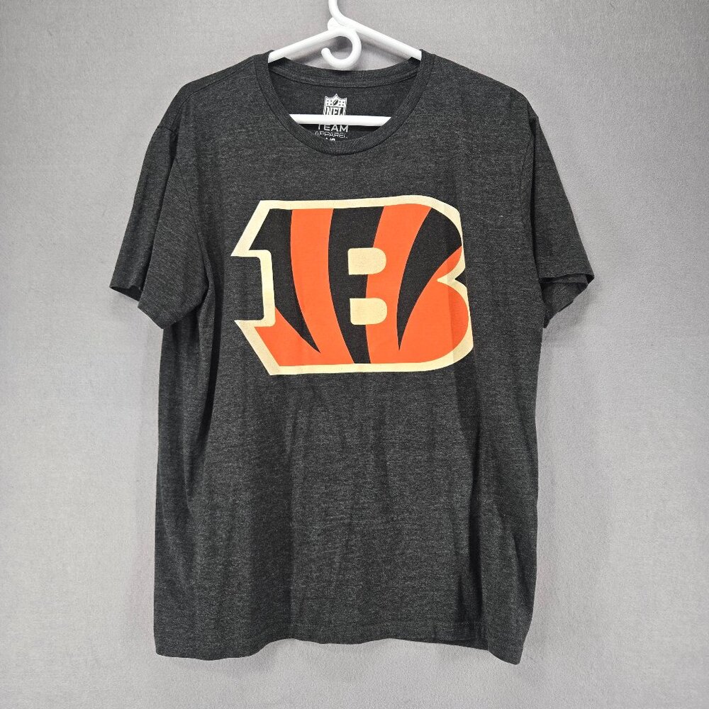 NFL Brand Cincinnati Bengals Short Sleeve T-shirt, Dark Gray, Large